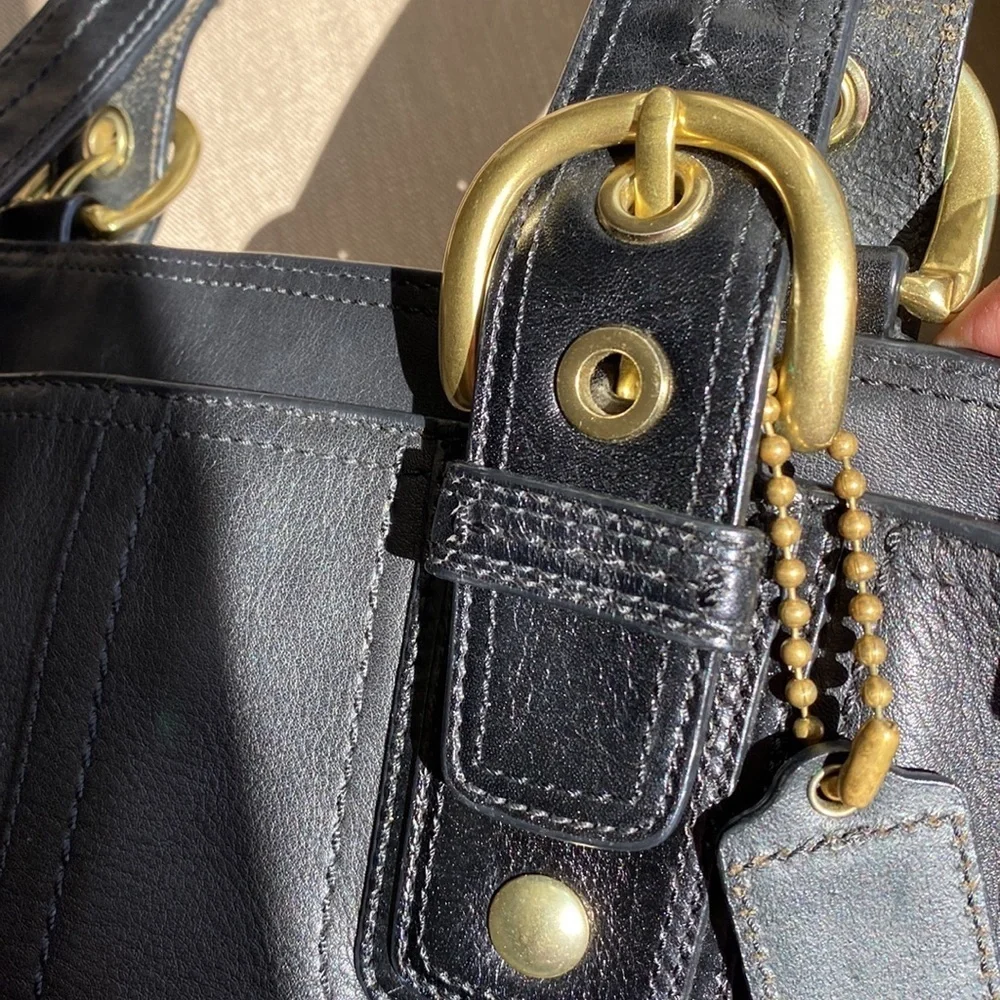 Coach Soho Black Leather Bag F0820-F11844